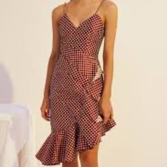 Polka Dot Ruffle Cocktail Dress Keepsake The Label - Picture 6 of 9